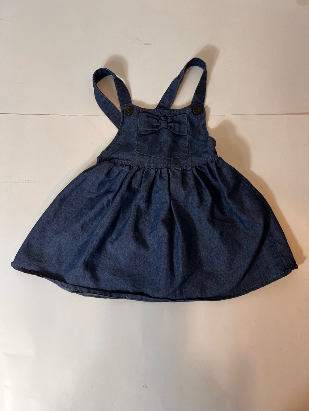 Madison Denim Pinafore Skirt - Navy Blue
